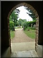 St James, Alderholt: looking out of the west door