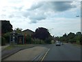 Bus stop and shelter by Hollows Close, Harnham