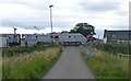 Rear end of an East Coast train heading south