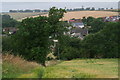 Dropping down into Binbrook from a footpath connecting with the bridleway