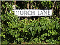 Church Lane sign