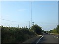 SP2442 : Power lines and communication mast by David Smith