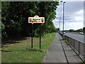 Cycle path beside the A1058