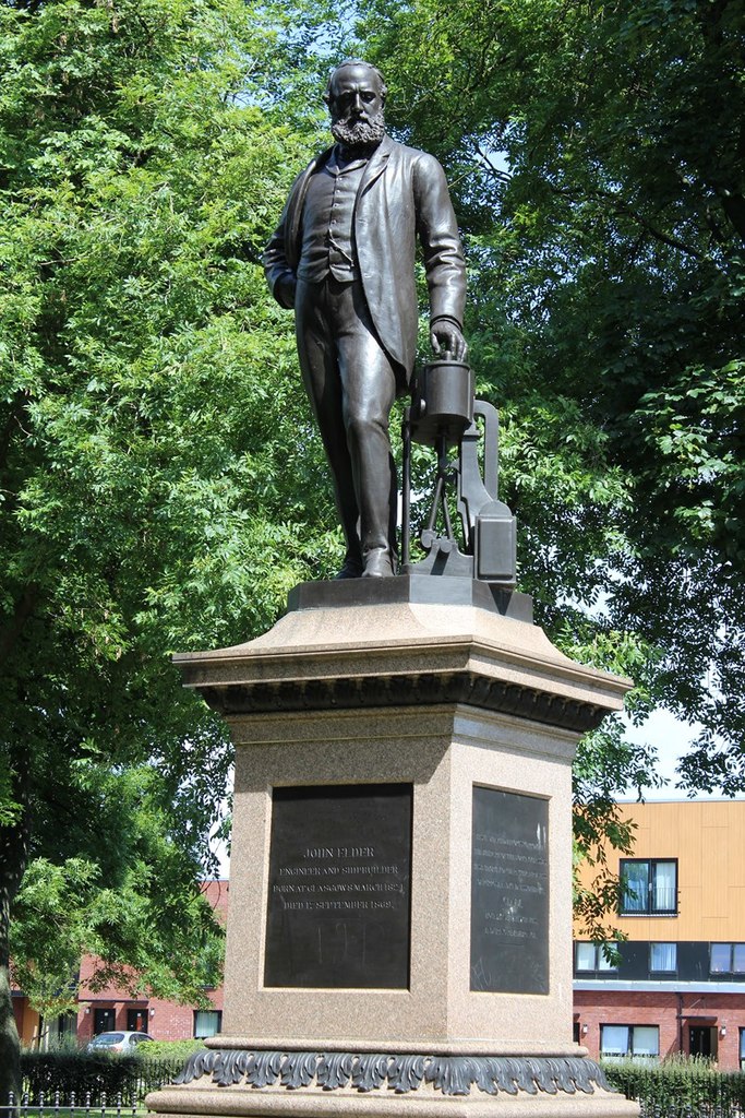 Statue of John Elder, Elder Park,... © Leslie Barrie :: Geograph ...