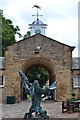 SK4378 : Statue in the stable-yard, Renishaw Hall by Peter Barr
