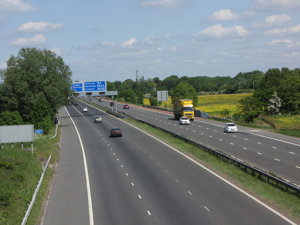 The M55 Motorway © K A :: Geograph Britain and Ireland