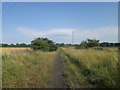 Line of disused railway north of Markland farm