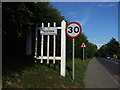 Village sign, Tonbridge road, Teston