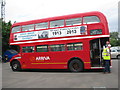 Vintage Bus in the carpark of the Buckinghamshire Railway Centre