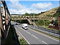 Footbridge over the A4233, Ynyshir