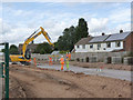 Track construction alongside Eskdale Drive