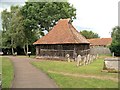 TM0734 : East Bergholt, St Mary's Bellcage by David Dixon