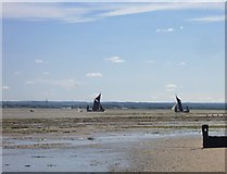 TR0567 : The Swale from Shellness - on the day of the 2013 Barge Match by Stefan Czapski