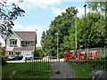 Footpath crossing of Haworth Road, Maidenbower, Crawley