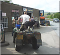 Filling up at Bridge Garage