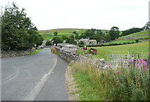 SD8267 : The road into Stainforth village by Humphrey Bolton