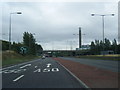 A500 Queensway nears the A5006 overbridge