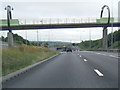 A50 eastbound approaching footbridge