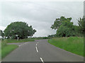 B1119 Saxmundham Road crossroads east of Little Lonely Farm