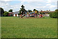 Play equipment on the recreation ground