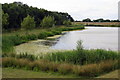 Decorative lake by the A6