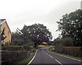 Sharp bend at Gwern-y-go cottages