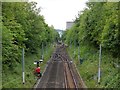 Alterations to Metro Railway line seen from Clayton Road, Jesmond