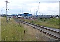 Railway leading to jetties at North Blyth