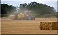 Baling in a cloud of dust