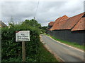 Sign at Hazel End