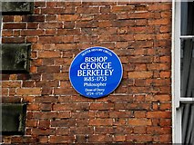 C4316 : Bishop George Berkeley plaque by Kenneth  Allen