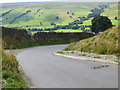 Road descending Trapping Hill