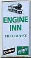 Engine Inn name sign, Burry Port