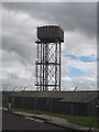 A water tower at Newquay Airport