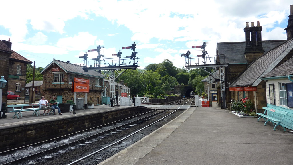 Grosmont Station and Level Crossing © Richard Cooke :: Geograph Britain ...