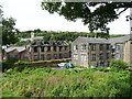 Burnt-out factory building, Slaithwaite