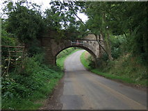 SK7724 : Disused railway bridge near Wycomb by JThomas