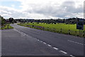 SO1068 : A483 passes the northern turning for Llanddewi Ystradenni, Powys by Jaggery