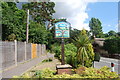 Sign for 3 villages on the A29