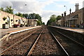 Looking southwards down the track from the pedestrian crossing at Market Rasen Station