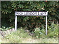 TM1084 : High London Lane sign by Geographer