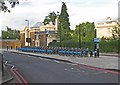 TQ2782 : London Cycle Hire Scheme - Docking station in Prince Albert Road, St. John's Wood, London NW8 by P L Chadwick