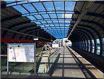 TQ4280 : London City Airport Station by David Hallam-Jones