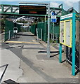 Rhondda Fach Trail along the edge of Porth railway station