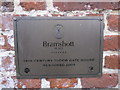 Commemorative plaque on The Tudor Gatehouse