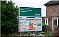 Sign and Notice Board at Richmond Park, Hastilar Road South, Richmond, Sheffield