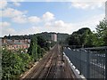 A view from the new footbridge at Trent Lane