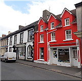 SN7634 : Colourful pet shop in Llandovery by Jaggery