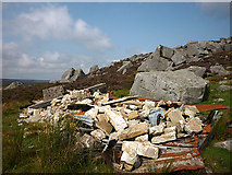 NY9628 : Destroyed shooting house, Monk's Moor by Karl and Ali