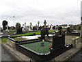 View southwards across the graveyard of St Patrick